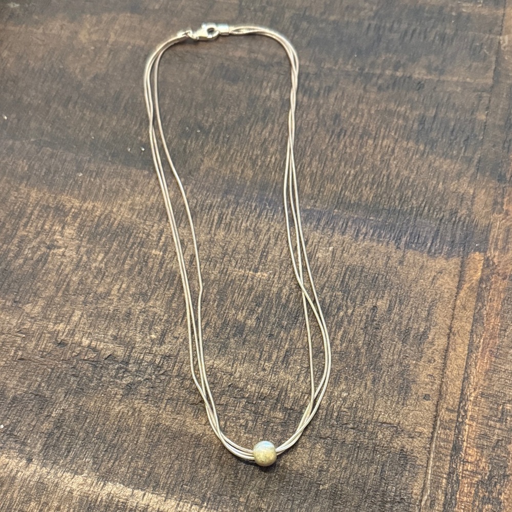 Silpada Multi-Strand Necklace with Bead 925
